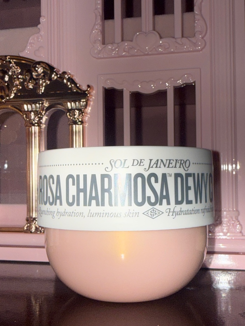 New 8 oz Sol de Janeiro Rosa Charmosa Dewy Glow Cream